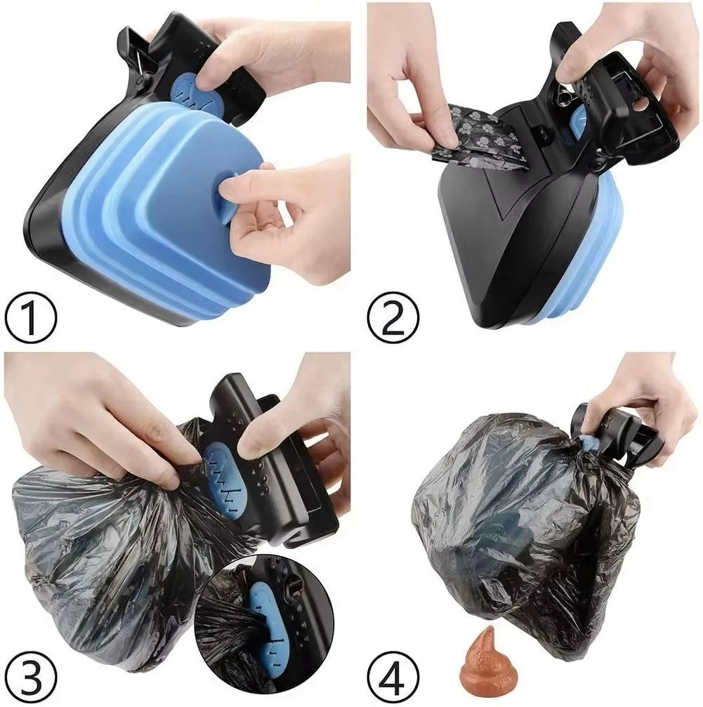Portable Dog Poop Scoop with Eco-Friendly Bags
