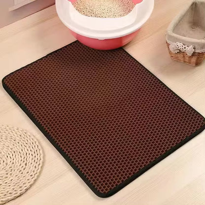 Double Layer Waterproof Cat Litter Mat – Non-Slip