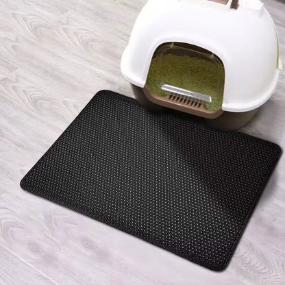 Double Layer Waterproof Cat Litter Mat – Non-Slip