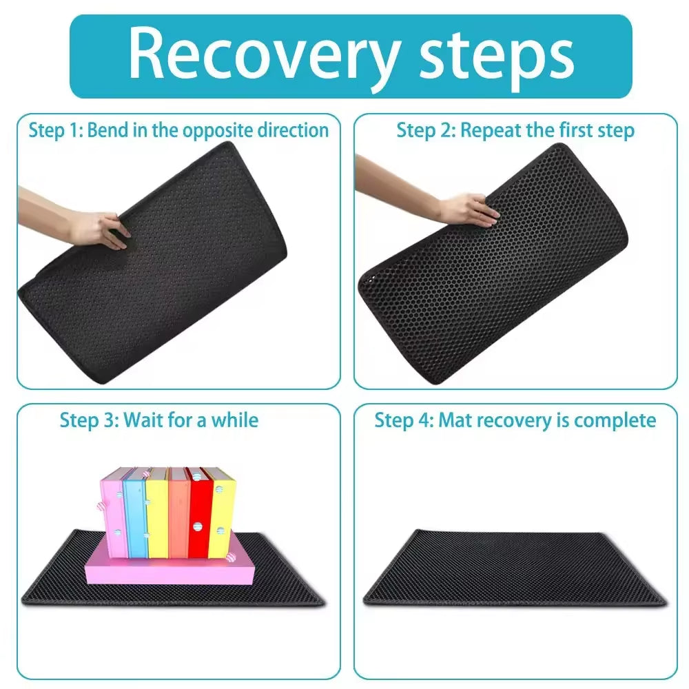 Double Layer Waterproof Cat Litter Mat – Non-Slip