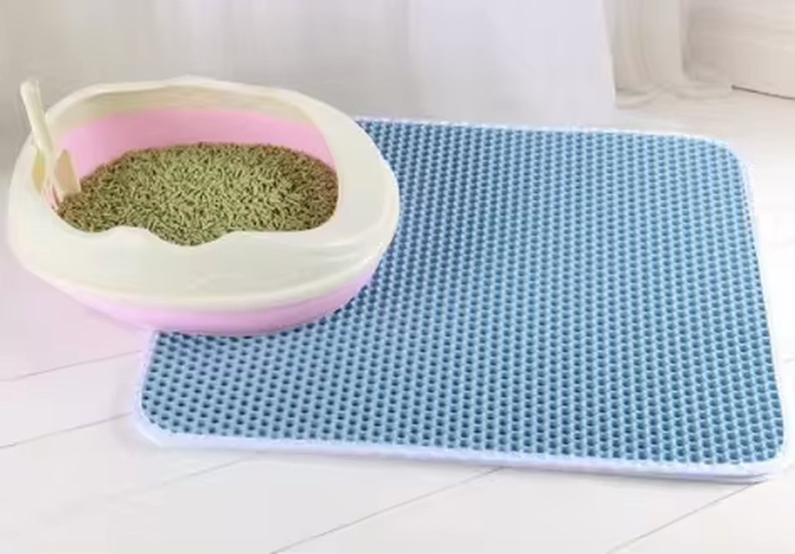 Double Layer Waterproof Cat Litter Mat – Non-Slip