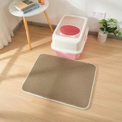 Double Layer Waterproof Cat Litter Mat – Non-Slip